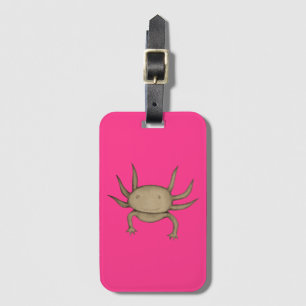 Axolotl is looking at you   luggage tag
