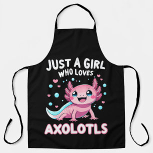 Axolotl Kawaii Just A Girl Who Loves Axolotls Apron
