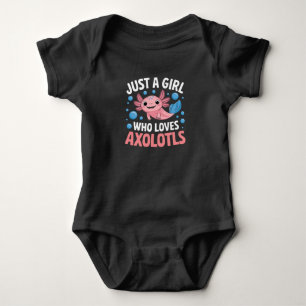 Axolotl Kawaii Just A Girl Who Loves Axolotls Baby Bodysuit