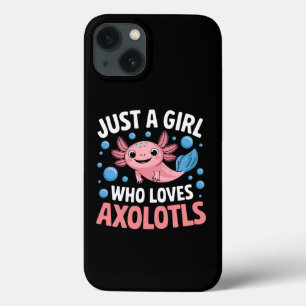 Axolotl Kawaii Just A Girl Who Loves Axolotls  iPhone 13 Case