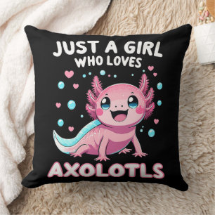 Axolotl Kawaii Just A Girl Who Loves Axolotls Cushion