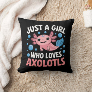 Axolotl Kawaii Just A Girl Who Loves Axolotls Cushion