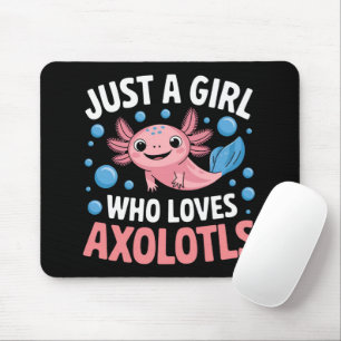 Axolotl Kawaii Just A Girl Who Loves Axolotls  Mouse Mat