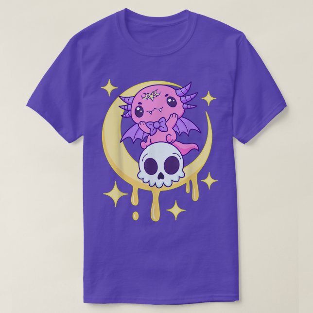 Axolotl Kawaii Pastel Goth Cute Creepy Aesthetic N T-Shirt (Design Front)