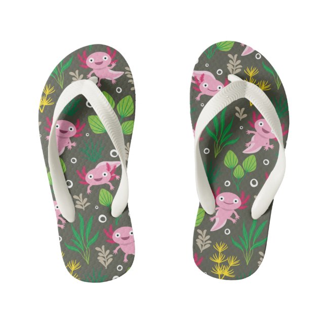 Axolotl Kid's Flip Flops (Footbed)