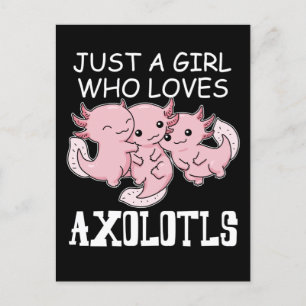 Axolotl Kids Kawaii Axolotl Gift Girls Axolotl Postcard
