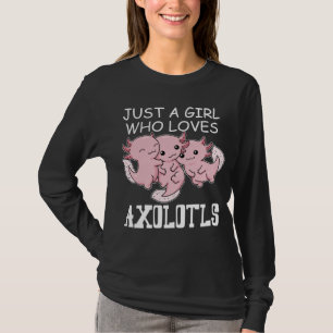 Axolotl Kids Kawaii Axolotl Gift Girls Axolotl T-Shirt