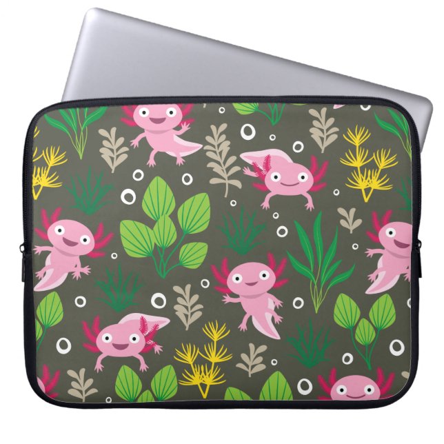 Axolotl Laptop Sleeve (Front)