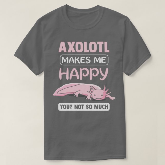 Axolotl Larve Kufffig Aquarium Moch Lurch Gift Cla T-Shirt (Design Front)