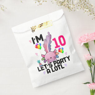 Axolotl Let's Party Alot Amphibious Salamander Favour Bags