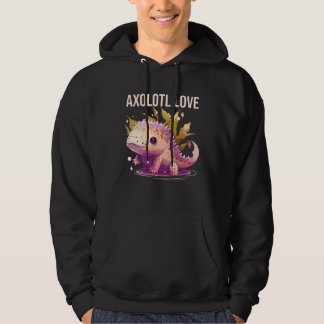 Axolotl Love Amphibian Mexican Walking Fish Axolot Hoodie