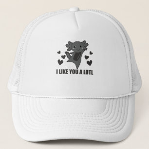 Axolotl Lovers Cute Animals For Kids Pink Trucker Hat