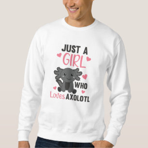 Axolotl Lovers Sweet Animals For Girls Pink Sweatshirt