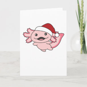 Axolotl Merry Christmas Winter Axolotl Card