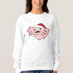 Axolotl Merry Christmas Winter Axolotl Sweatshirt