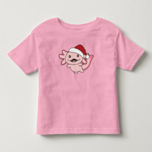 Axolotl Merry Christmas Winter Axolotl Toddler T-Shirt