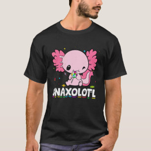 Axolotl Mexican Snaxolotl Walking Fish Amphibians T-Shirt