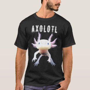 Axolotl Mexican Walking Fish Cute Amphibian Smilin T-Shirt