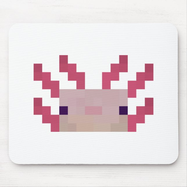 Axolotl Minimal Pixel Mouse Mat (Front)