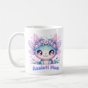 Axolotl Mom Cute Kawaii Axolotl Flower Crown Coffe Coffee Mug