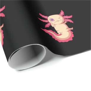 Axolotl "Monster" winks Wrapping Paper