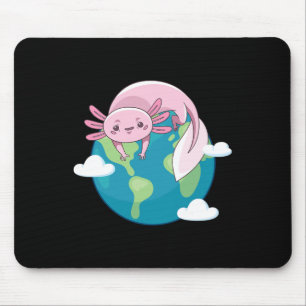 Axolotl Mother Earth Day Funny For Planet Environm Mouse Mat