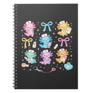 Axolotl Nurse Cute Kawaii Gift for Nurses Notebook