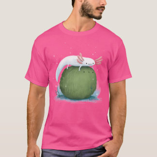 Axolotl On A Mossball T-Shirt