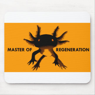 Axolotl orange mouse mat