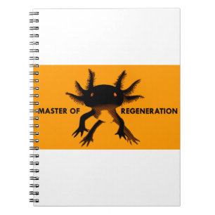 Axolotl orange notebook