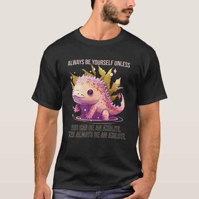 Axolotl Owner Salamander Amphibian Mexican Walking T-Shirt (Front)