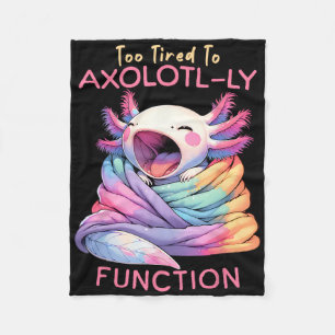 Axolotl Pajama Day Spirit Week School Teacher Kids Fleece Blanket