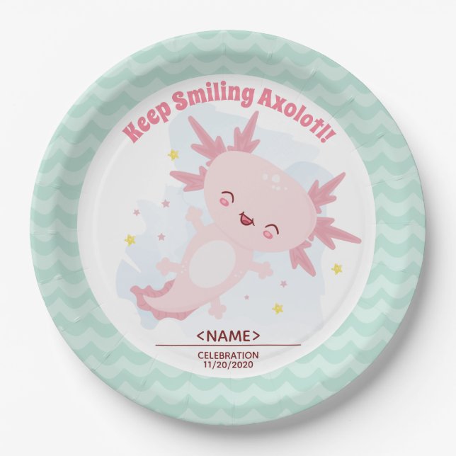 Axolotl  paper plate (Front)