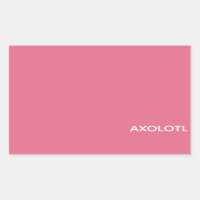 Axolotl pink color name