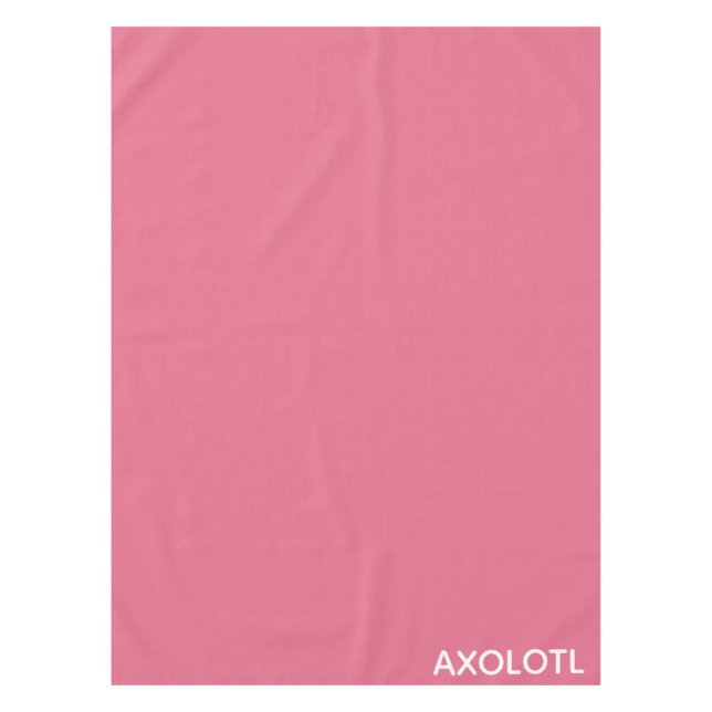 Axolotl pink color name tablecloth (Front)