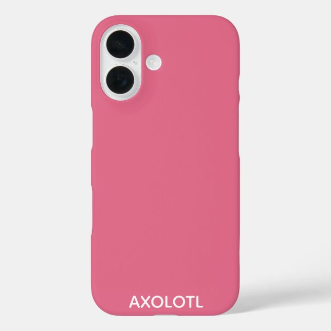 Axolotl pink colour name Case-Mate iPhone case (Back)