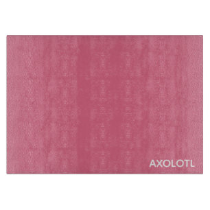 Axolotl pink colour name cutting board