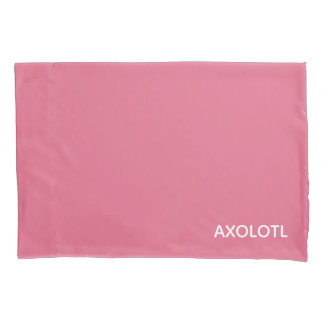 Axolotl pink colour name pillowcase