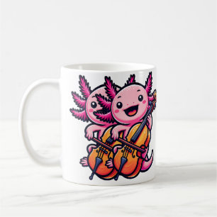 Axolotl Playing Cello Axolotls Musician Music Coffee Mug