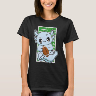 Axolotl Plays Fantasy Football For Coach Center Gu T-Shirt