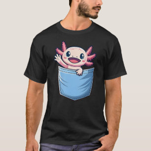 Axolotl Pocket Animal Surprise Pocket-Sized Wonder T-Shirt