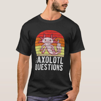 Axolotl Questions Shirt Kids Boys Funny Kawaii Axo
