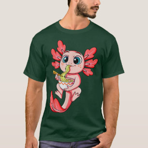 Axolotl Ramen Kawaii Japanese Anime Noodle Art T-Shirt