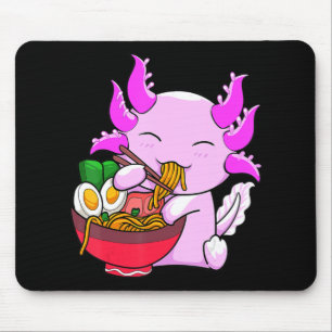 Axolotl Ramen Noodles Japanese Otaku Kawaii Anime  Mouse Mat