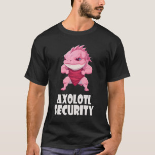 Axolotl Security Funny Muscles Axolotl Cute Hallow T-Shirt