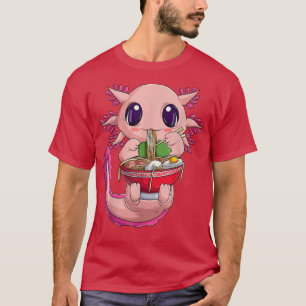 Axolotl Shirt For Women Girls, Japanese Ramen Nood