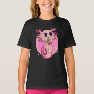 Axolotl Shirt For Women Girls, Japanese Ramen Nood