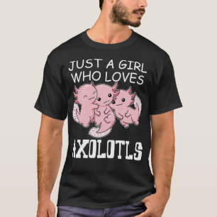 Axolotl Shirt Kids Kawaii Axolotl Gift Girls Women
