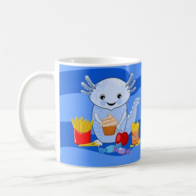 Axolotl Snax'olotl fun cute Mug (Left)