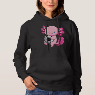 Axolotl Soccer Player Soccerlotl Mexican Salamande Hoodie